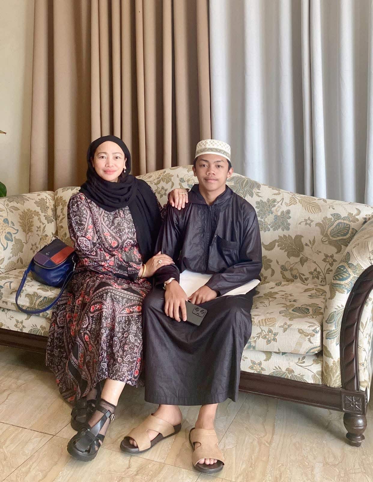 Maricel and her son.JPG