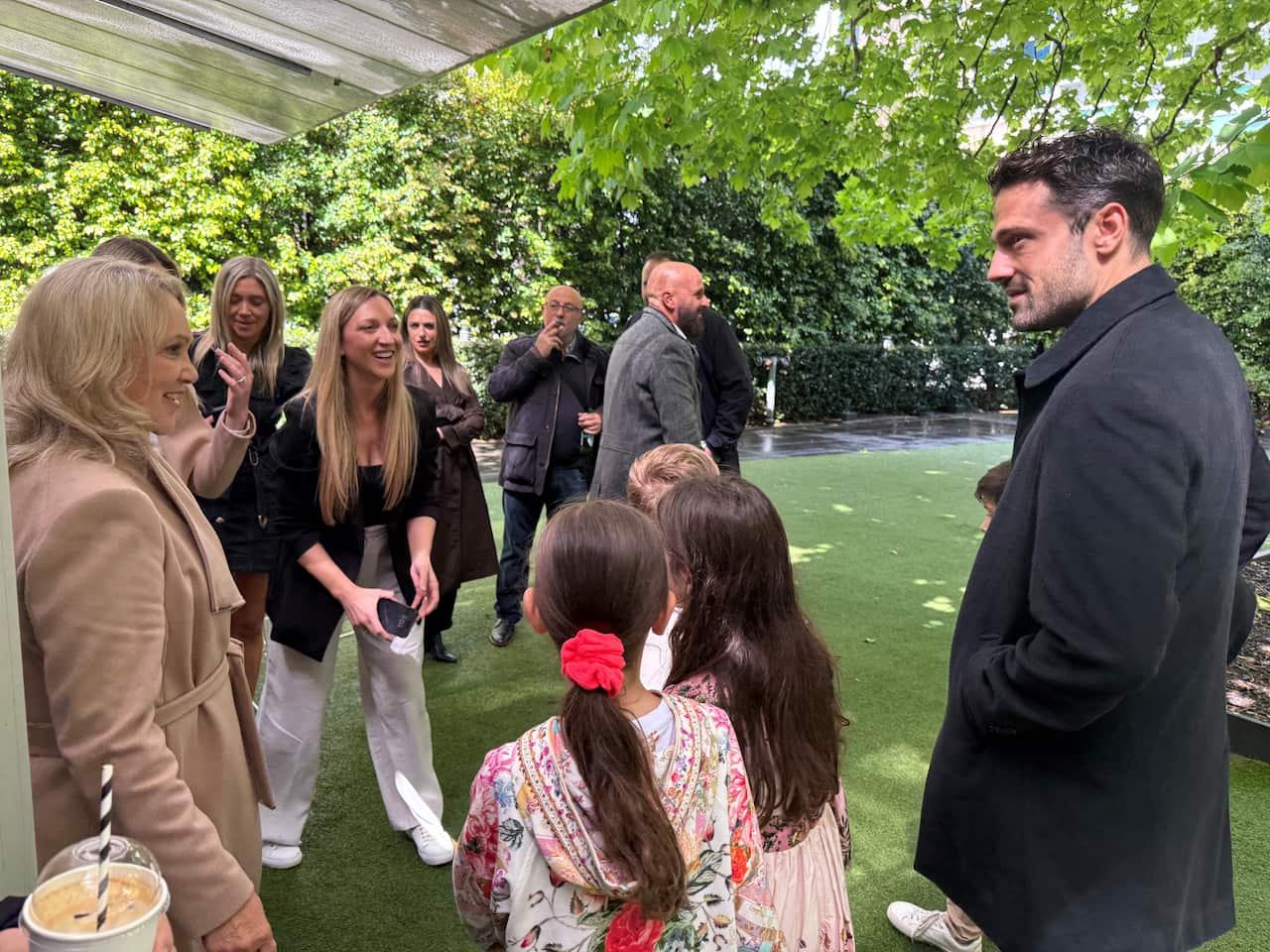 Konstantinos Argiros at the Hellenic Museum, Melbourne's garden, 26 October 2025
