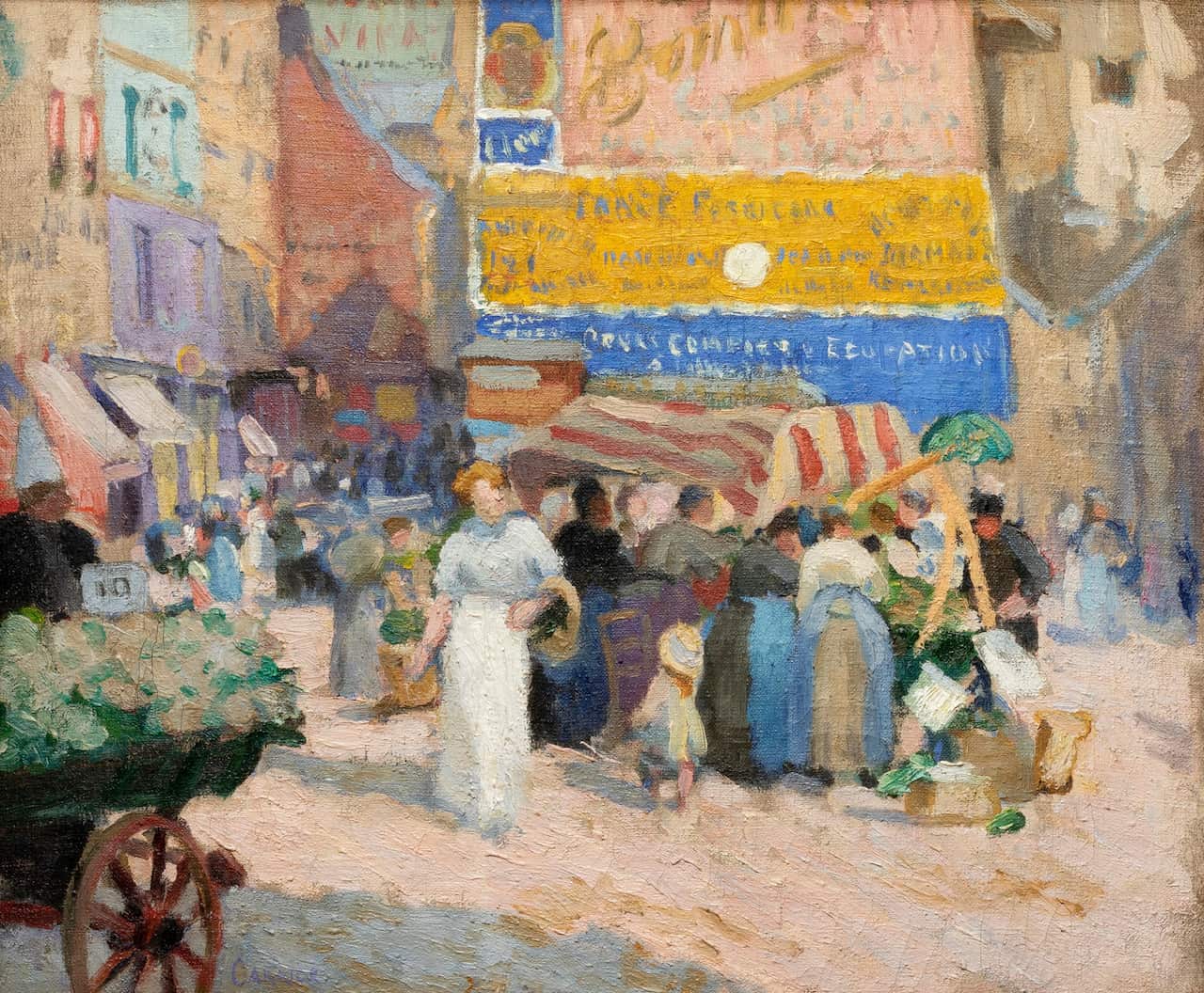 2002.108
Rue Mouffetard, Paris (1910)
Ethel CARRICK FOX, Australian, 1872 - 1952
Australian, 20th century, 1910
oil on canvas
38.1 × 45.6 cm
With frame: 54 × 61 × 7.7 cm