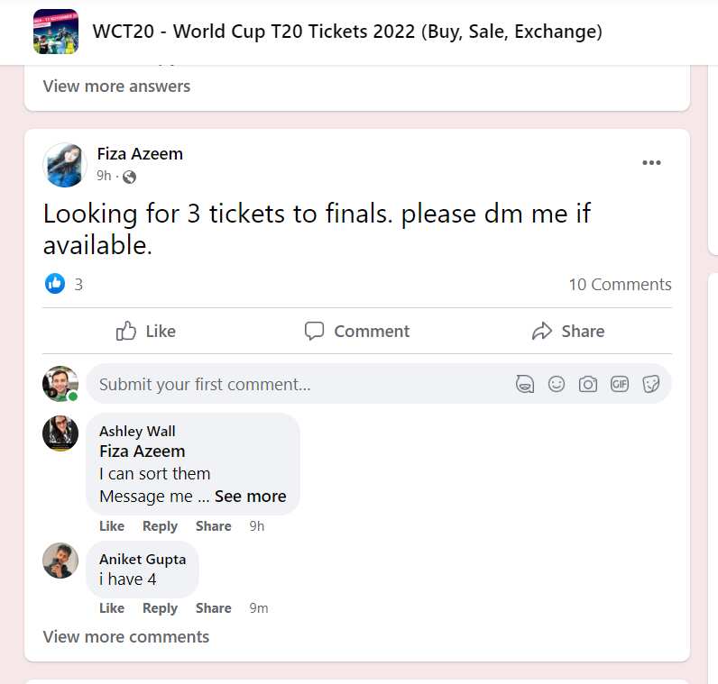 Pakistan fans are looking for tickets