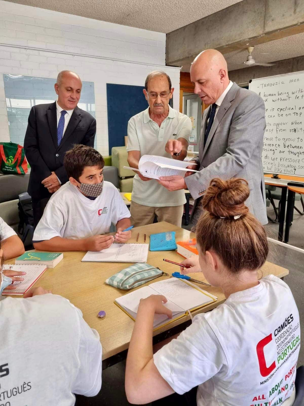 Paulo Cafôfo, Secretário de Estado das Comunidades Portuguesas na escola portuguesa de Petersham/Marryckville