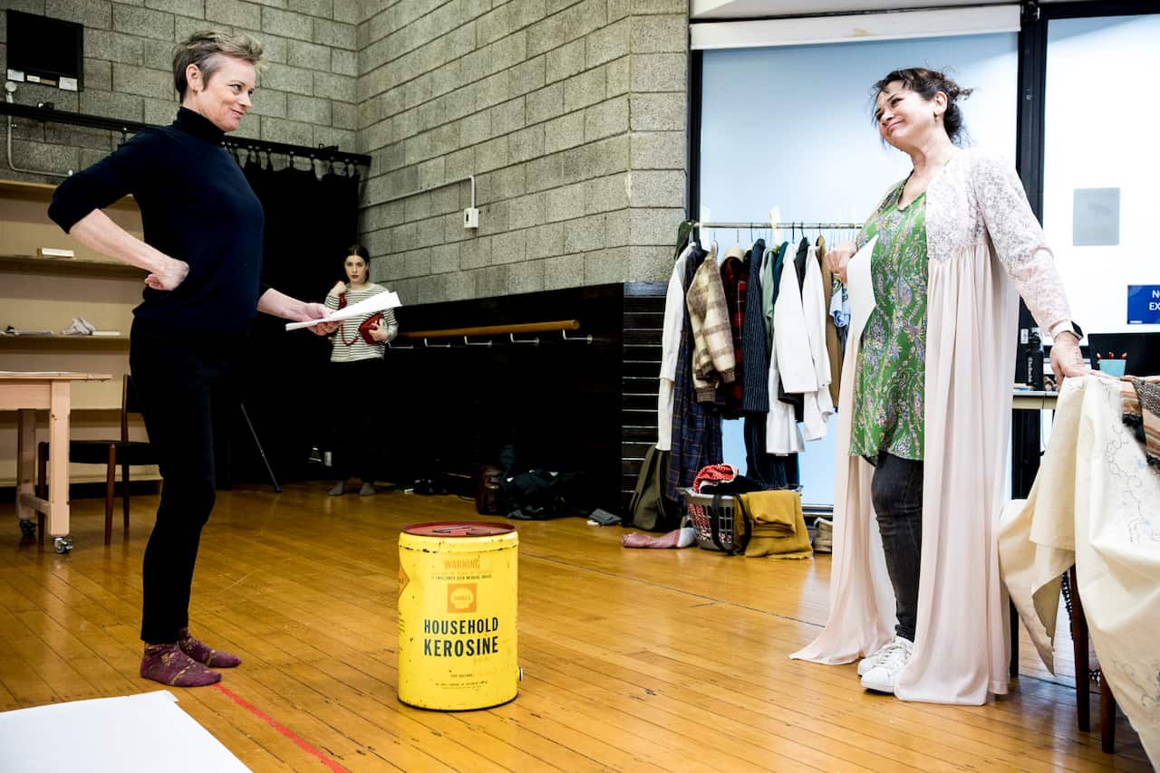 BELVOIR_Tell Me I' m Here_Rehearsal_Nadine Garner & Deborah Galanos