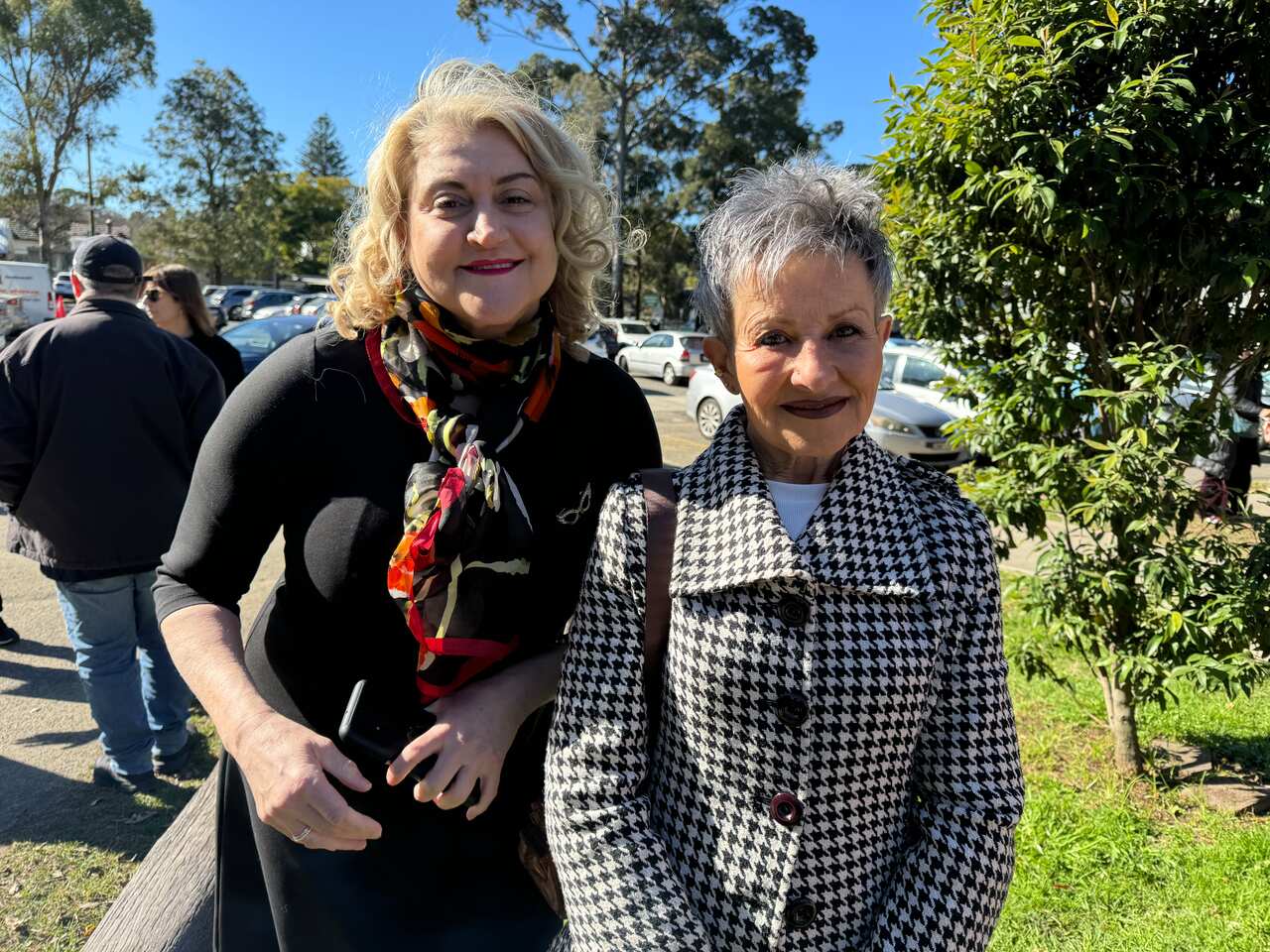 Rosemary and Bruna, two volunteers with an Italian background, part of the community that gravitates around Addi Road.