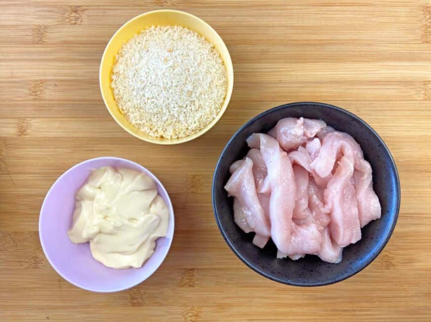 Add any extra seasonings you like to the breadcrumbs.