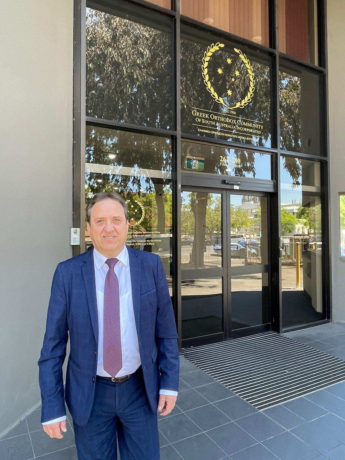 New GM of Community & Corporate Services Con Dalagiorgos at the GOCSA offices, November 2023.JPG