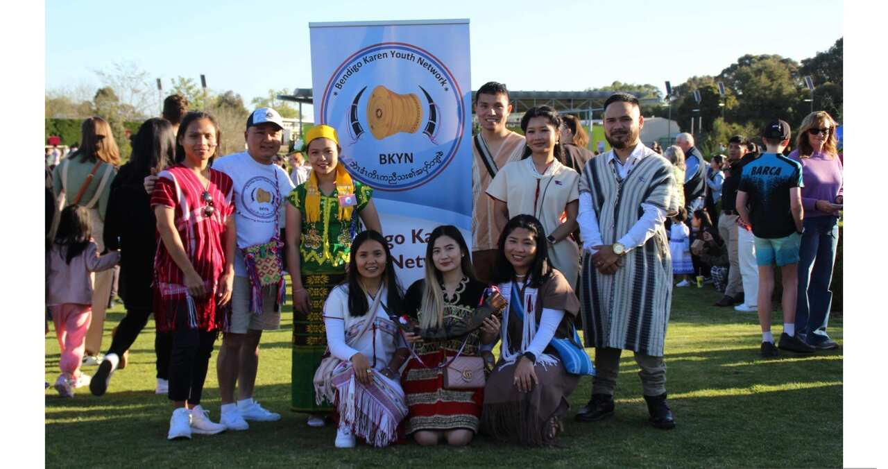 Bendigo Karen Youth Network participation at Karen Culture Showcase, Bendigo, 23/09/23. Source: BKYN