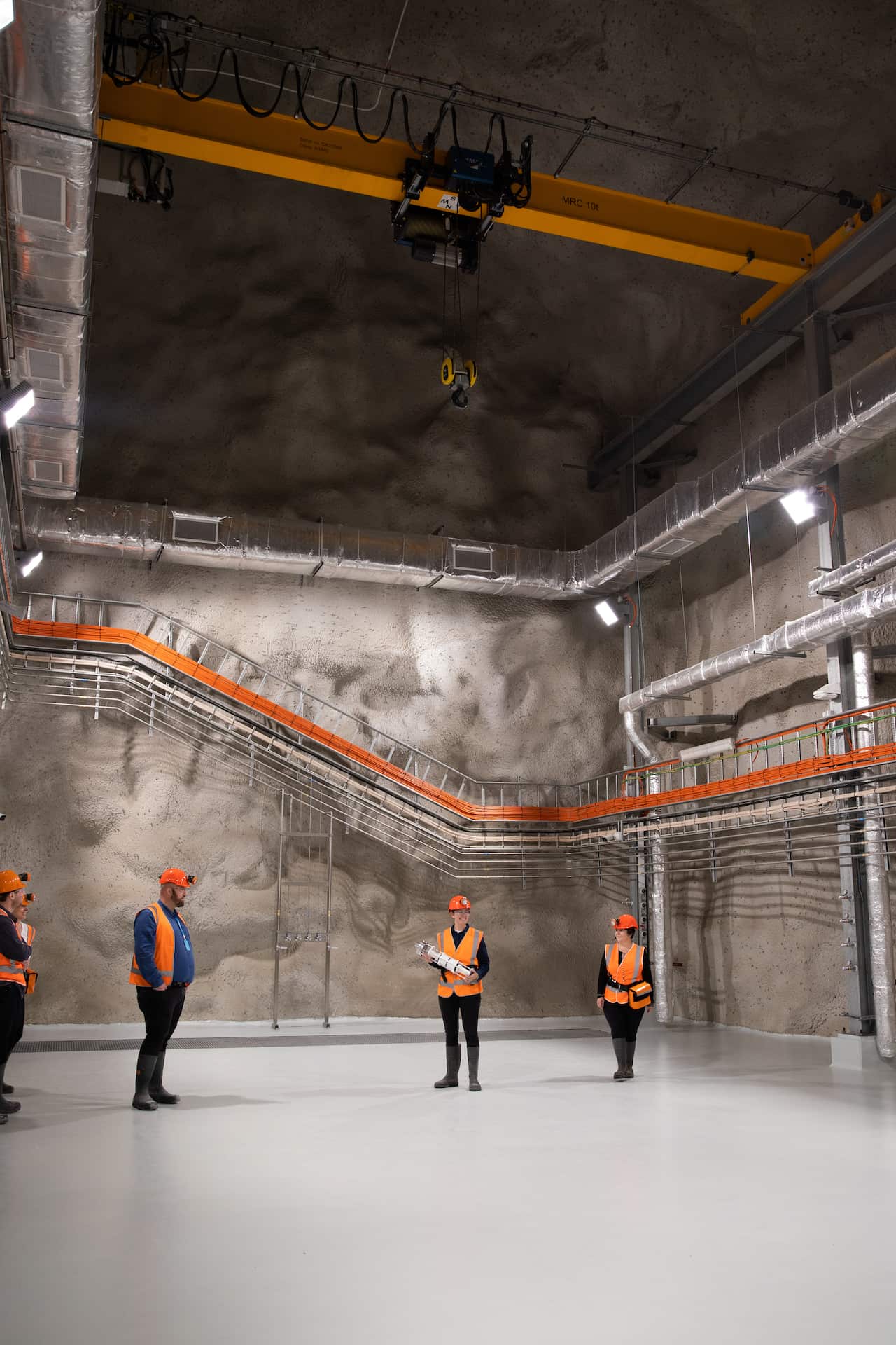 Interno dello Stawell Underground Physics Laboratory, a un chilometro di profondità nella miniera di Stawell.