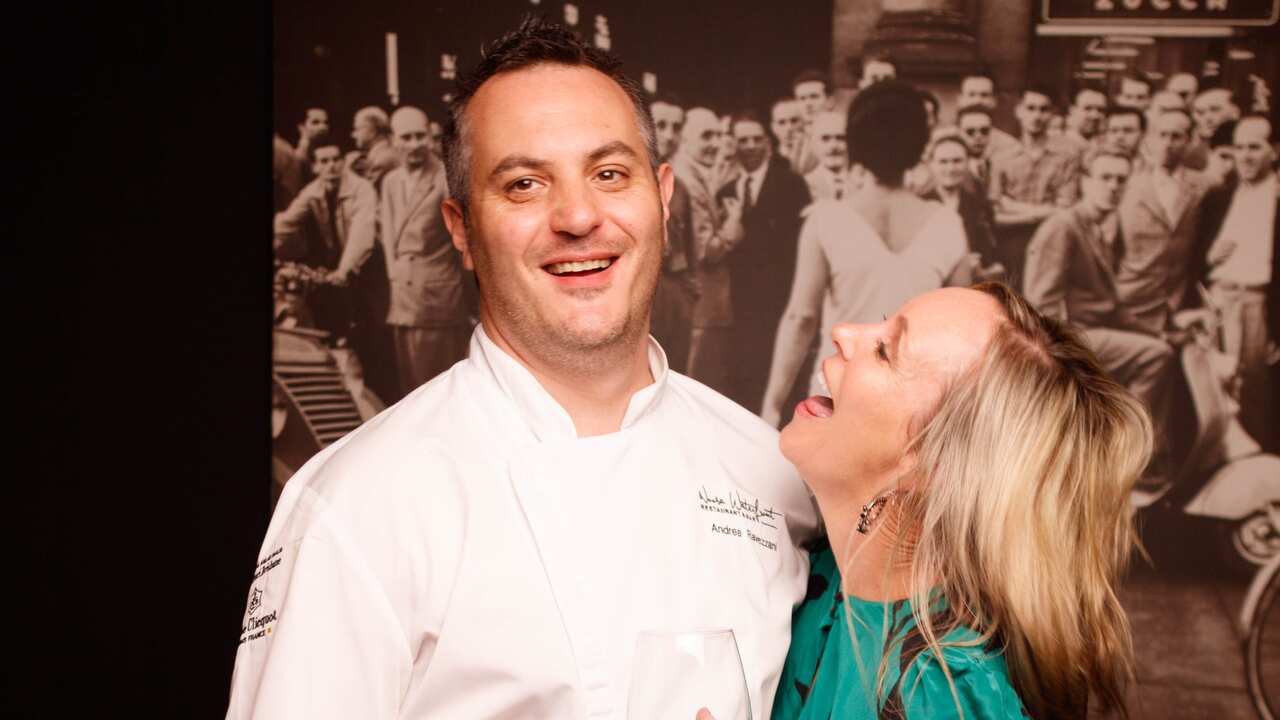 Chef Andrea Ravezzani with his wife Kerri