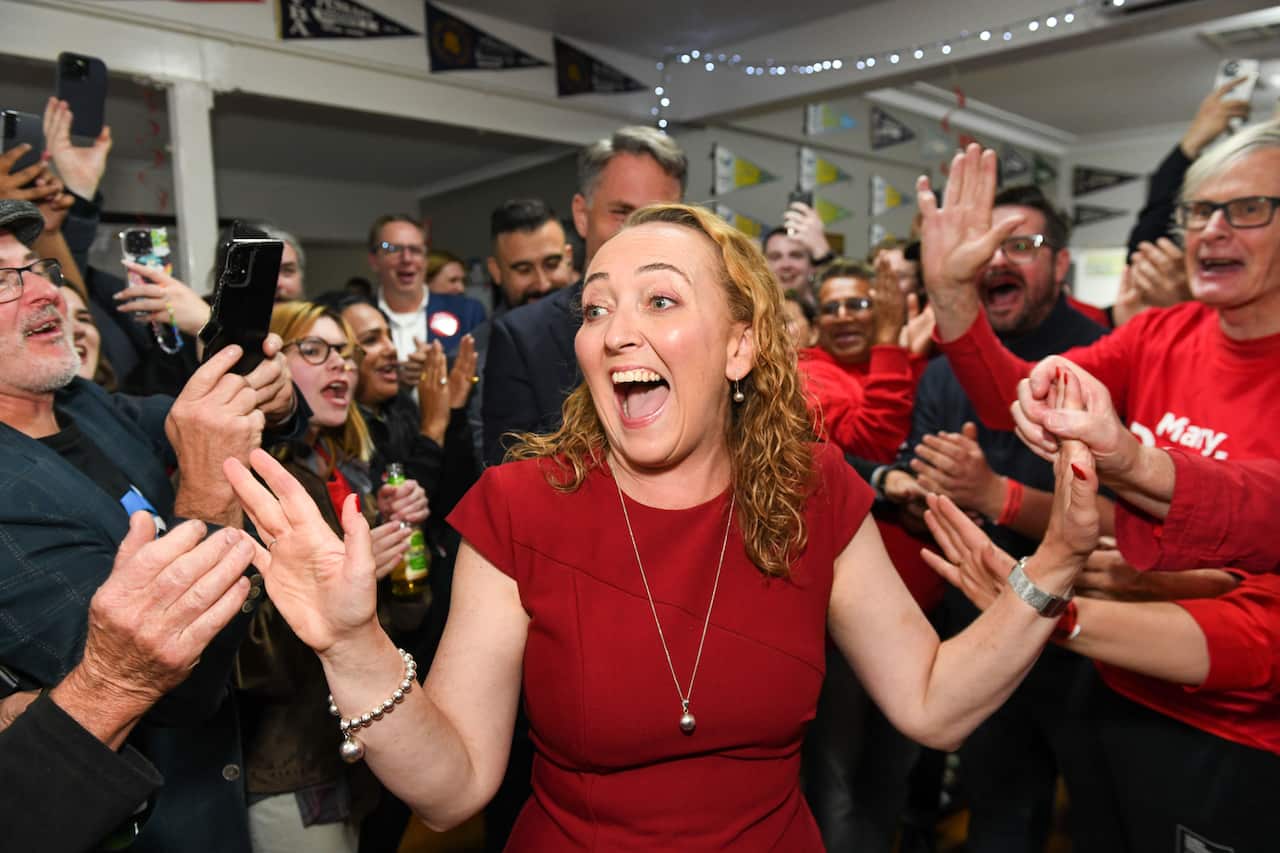 Mary Doyle wins Aston for ALP in Aston, Australia - 01 Apr 2023