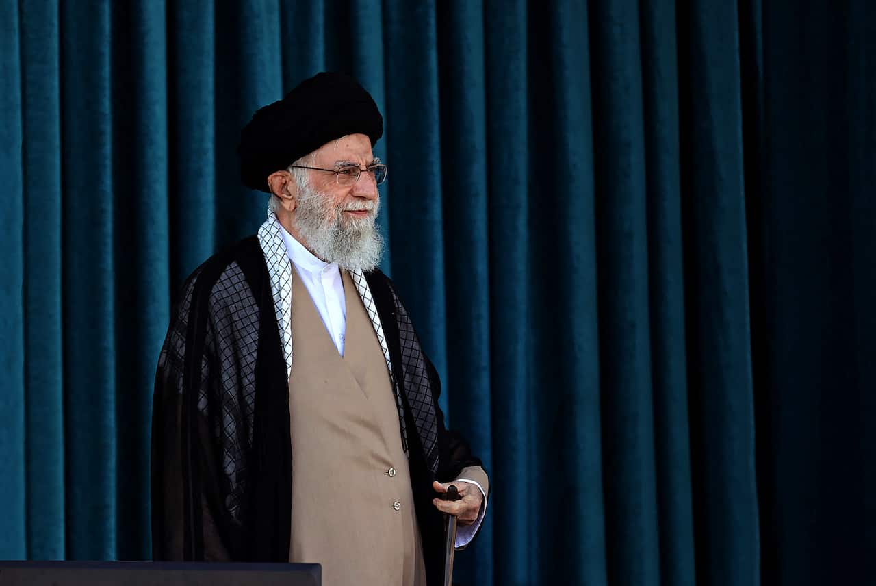Ayatollah Khamenei attending a joint graduation ceremony - Tehran