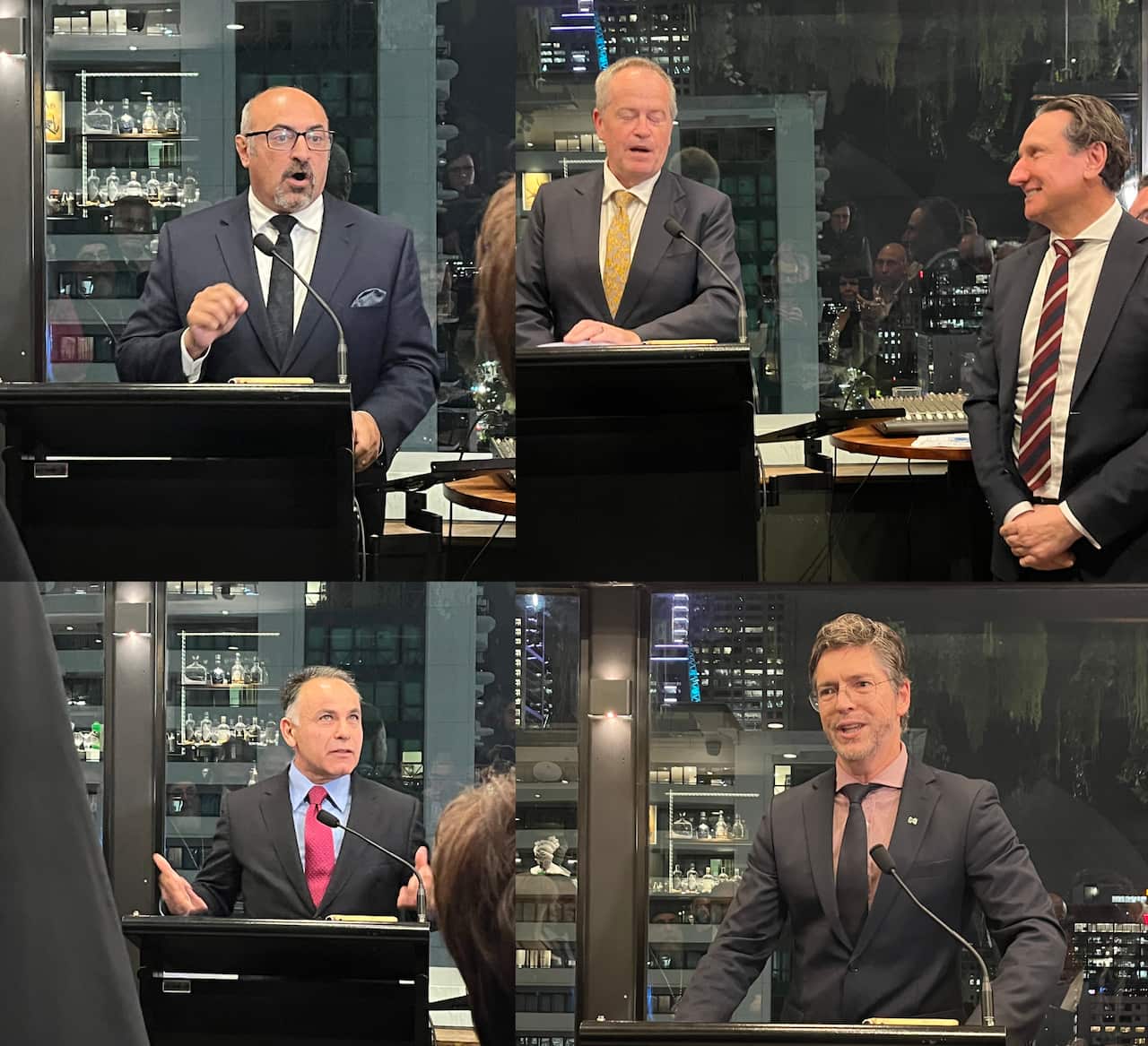 Peter Khalil, Bill Shorten, Bill Papastergiadis, John Pesutto, Nicholas Reece