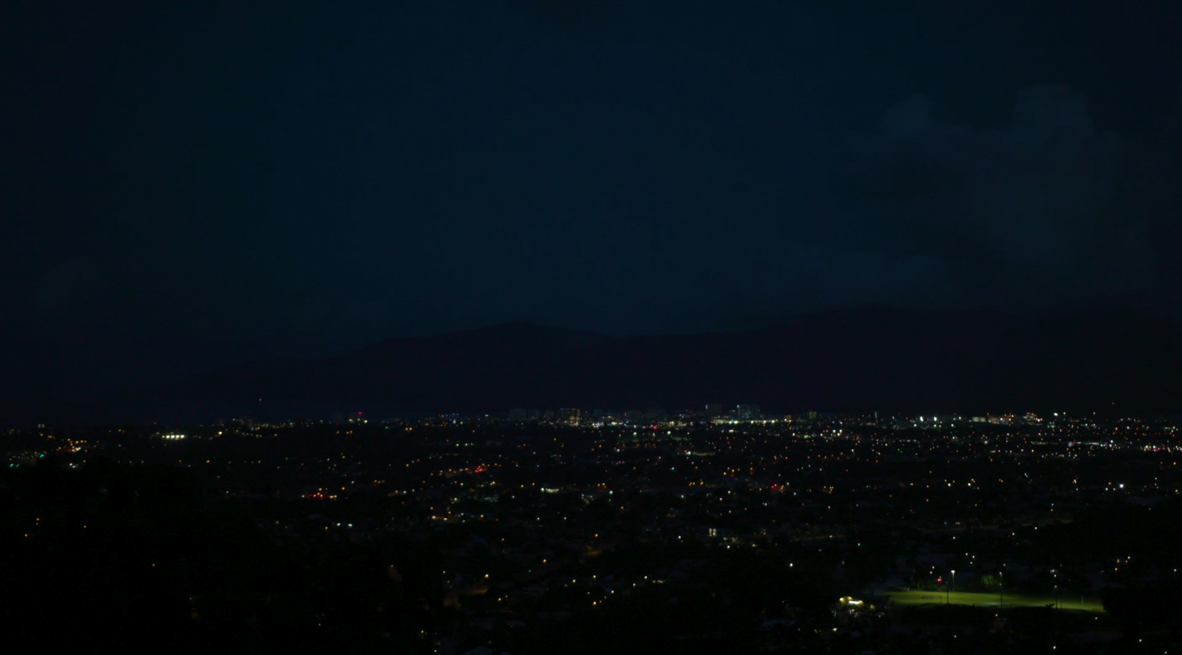 City lights at night time