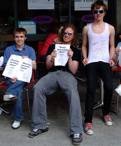 Wyatt Roy, 18, at student elections at Melbourne’s La Trobe University&amp;nbsp;