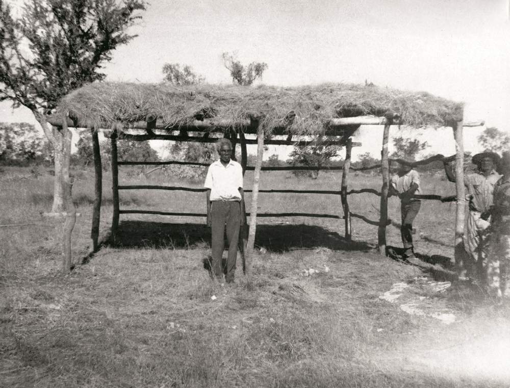 Vincent Lingiari at his house, Wattie Creek, 1967. (image: NAA: F1\/80,  60184849.)