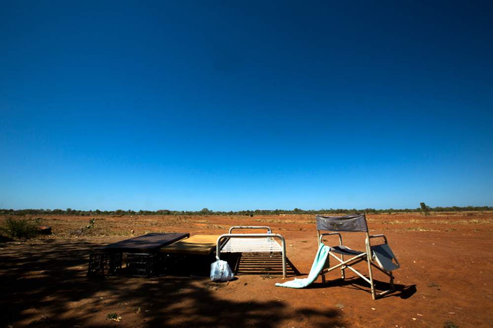 Macale's bed for sleeping under the stars. Macale's bed for sleeping under the stars.