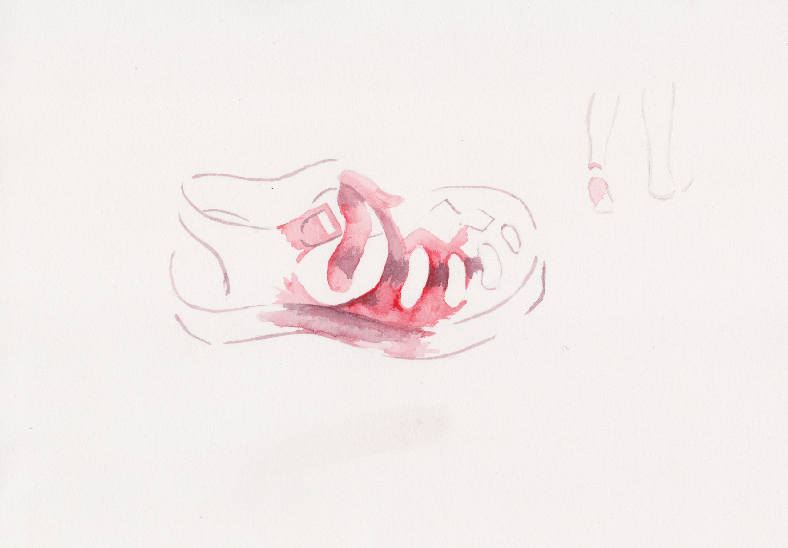 In her haste to get away, Wendy left her red jelly sandal in the scrub. Illustration: Thea Perkins