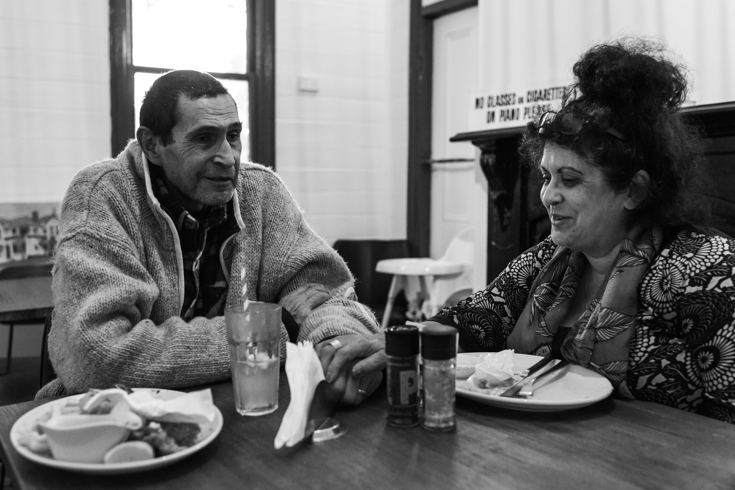 Over dinner, Glen tells a story about a car he and Merryn bought, not knowing it was stolen, and interactions they subsequently had with local Police. 14 March 2019. Yuin Country (Central Tilba, NSW).