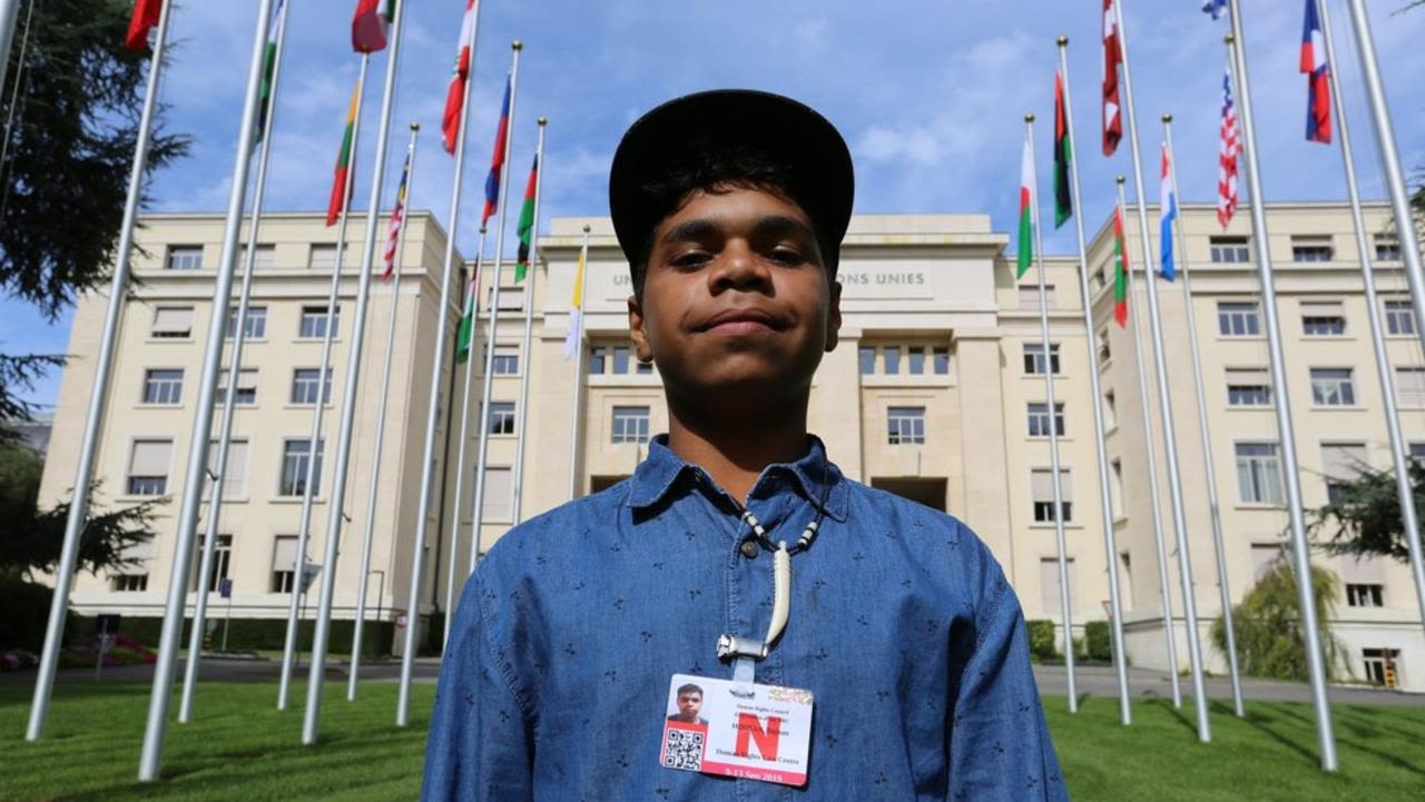 DUJUAN HOOSAN DELIVERS SPEECH TO UN