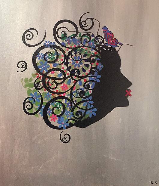 A painting by Kooshyar Karimi