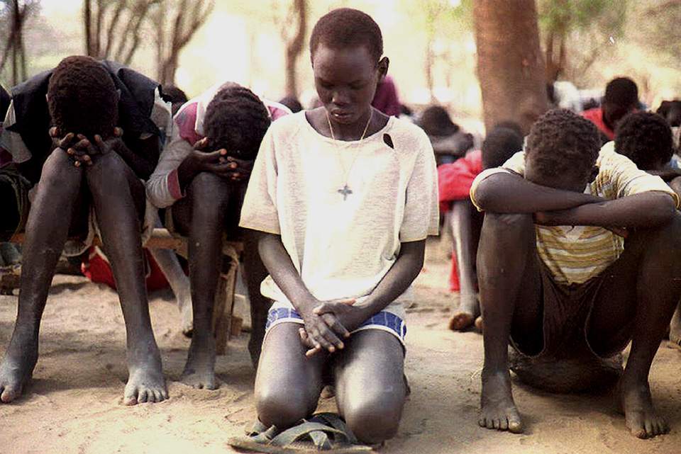 Children at the Kakuma refugee camp in 1992. Displaced by civil war, international aid agencies call them the “lost generation”. Children at the Kakuma refugee camp in 1992. Displaced by civil war, international aid agencies call them the “lost generation”.