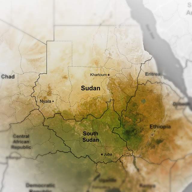 Current Sudanese borders Current Sudanese borders