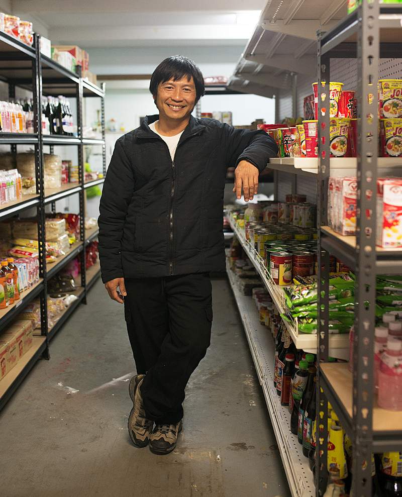 Kaw Doh Htoo in his Nhill grocery store. Kaw Doh Htoo in his Nhill grocery store.