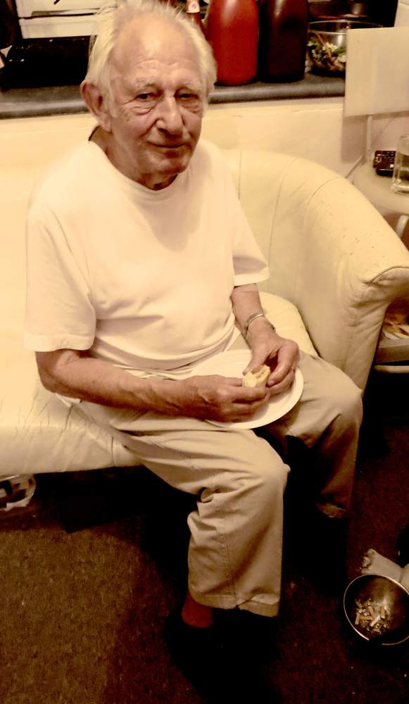 Don gets to enjoy some of his own food.