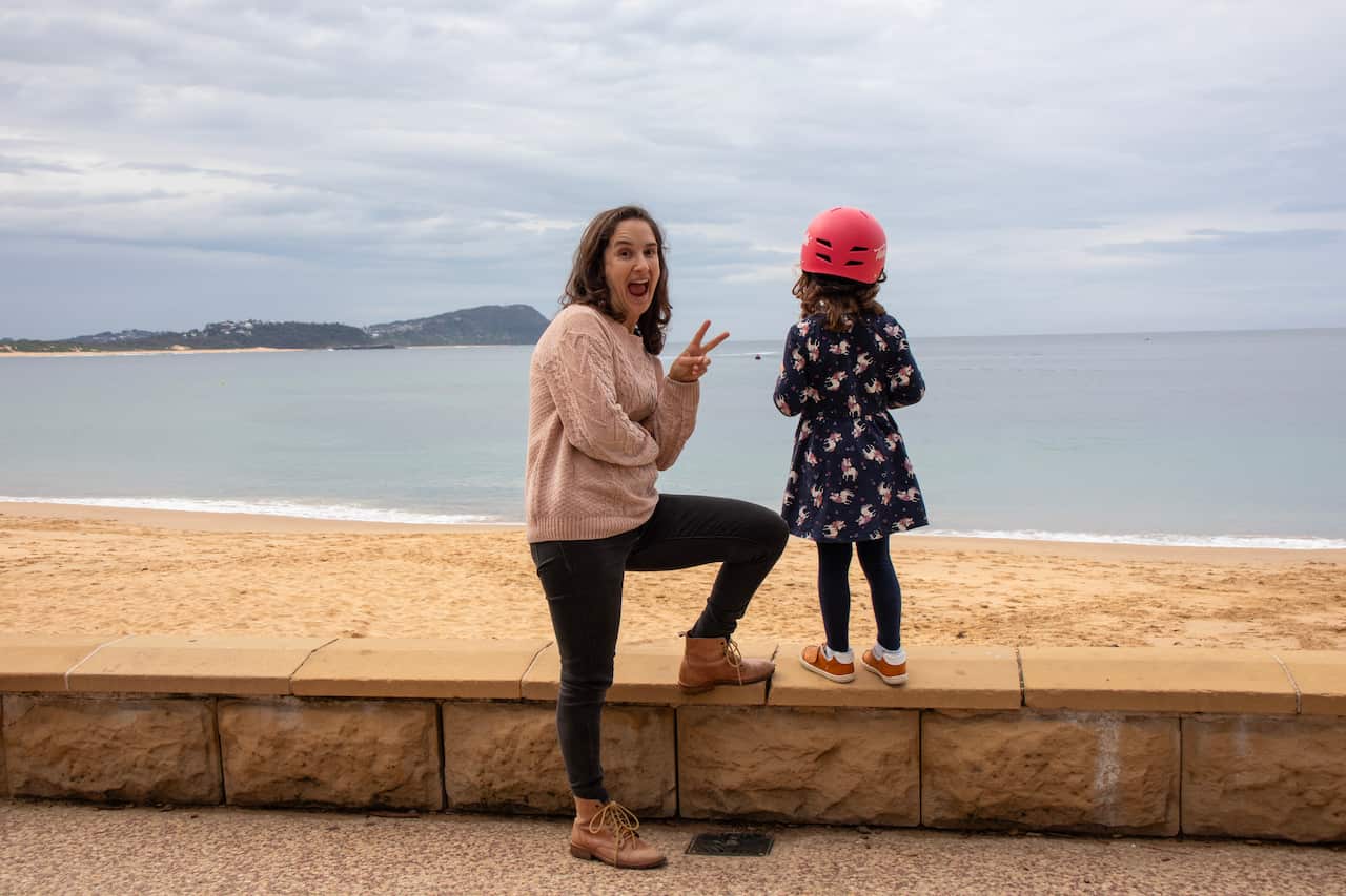 Vanessa Tavares e a filha, Amélia.
