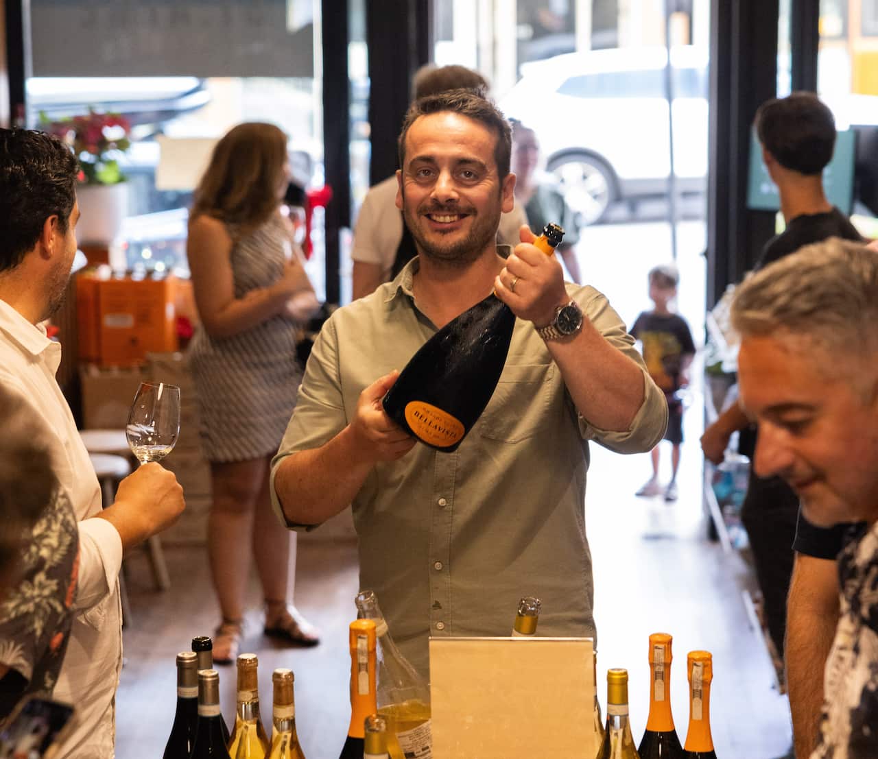 Stefano Moretti in his Tappo & Co shop in Haberfield.