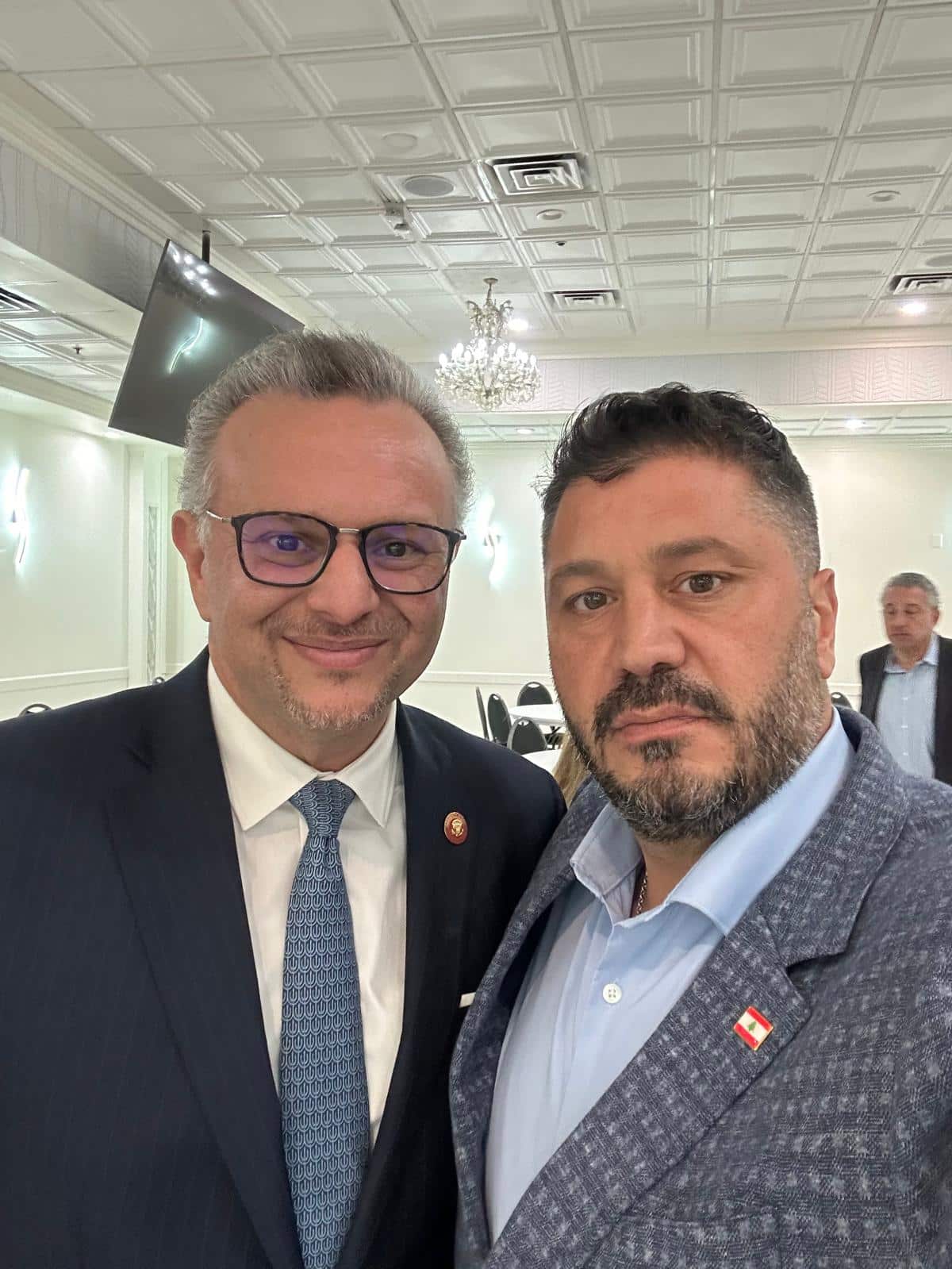 Albert Abbas with Dr. Massad Boulos