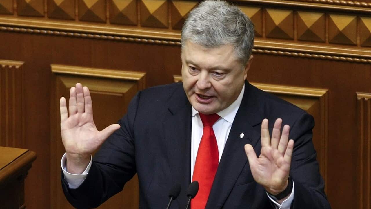 Ukrainian President Petro Poroshenko warned that his country was under threat of full-scale war with Russia.