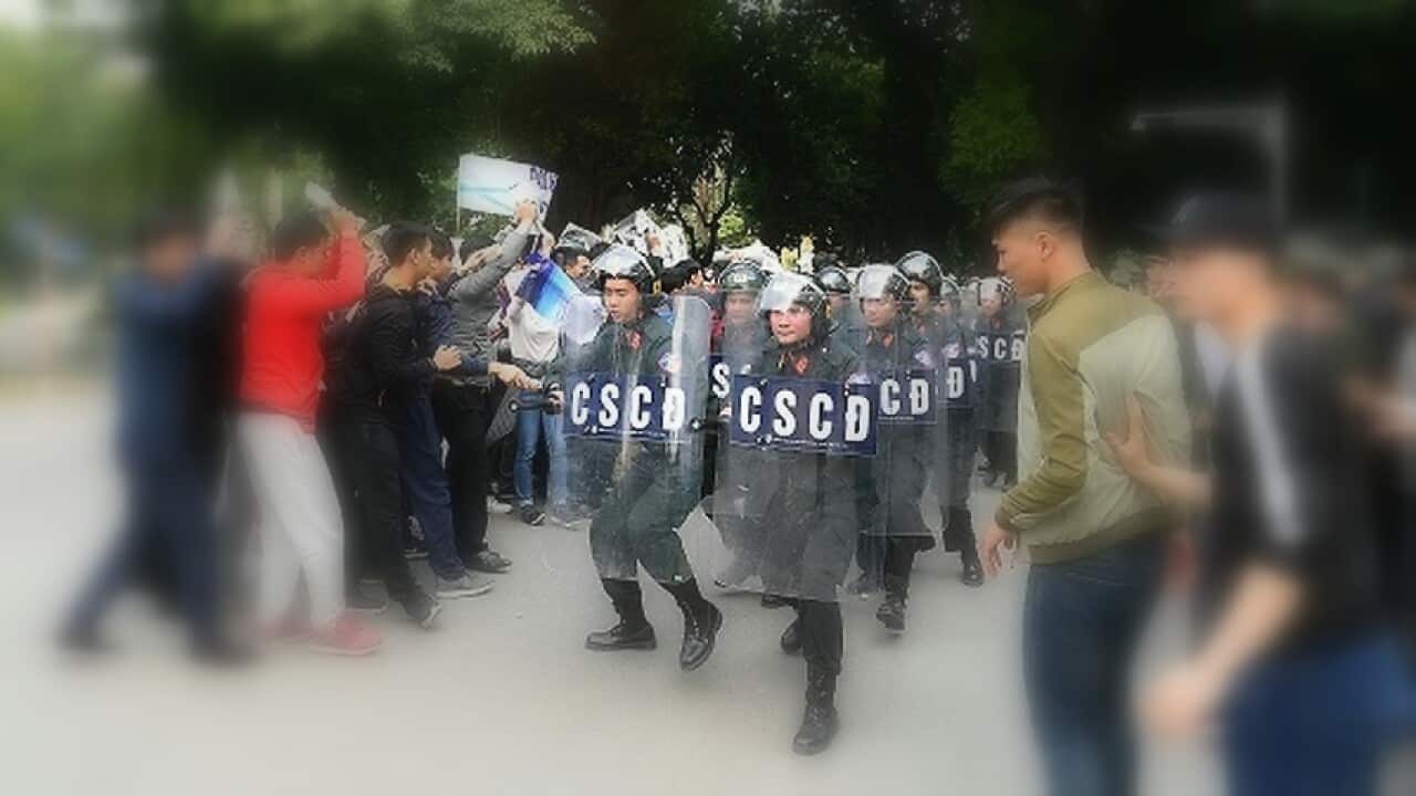 Buổi diễn tập chống bạo động tại Hà Nội 29/12/2019