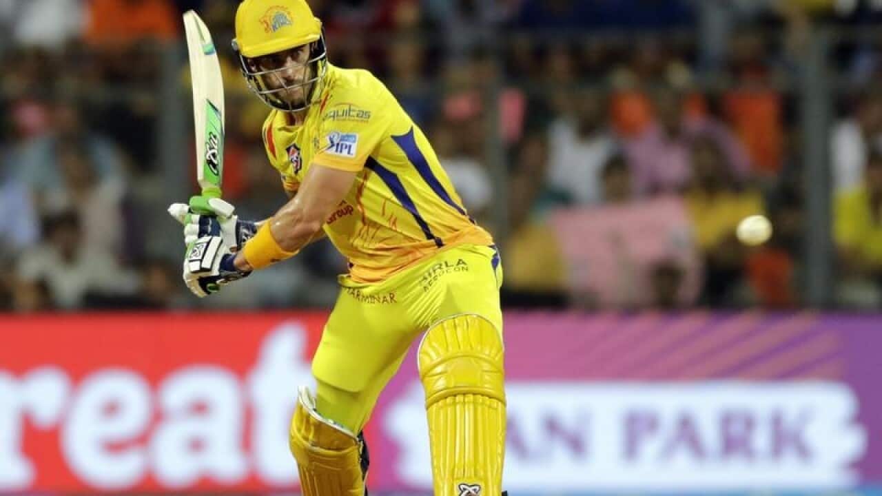 Chennai Super Kings player Faf du Plessis.