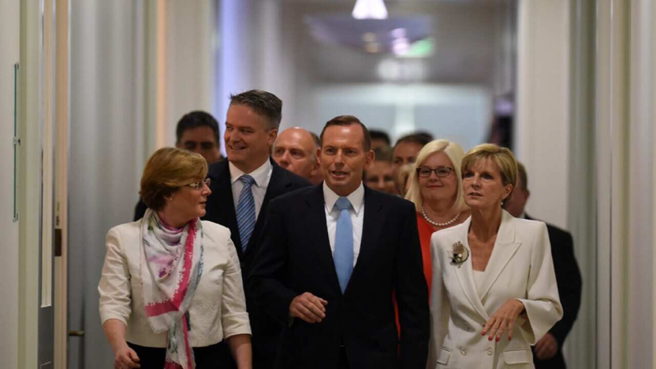 Prime Minister Tony Abbott and fellow MPs