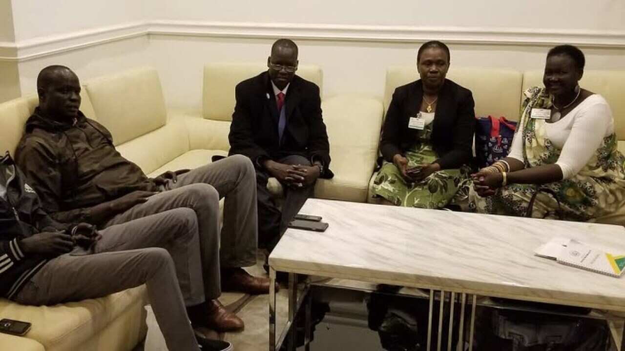 Paul Mator and the group of people