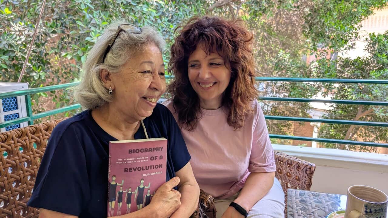 Amal Abdel Hadi, una delle socie fondatrici di New Women Foundation al Cairo, insieme alla professoressa Lucia Sorbera.