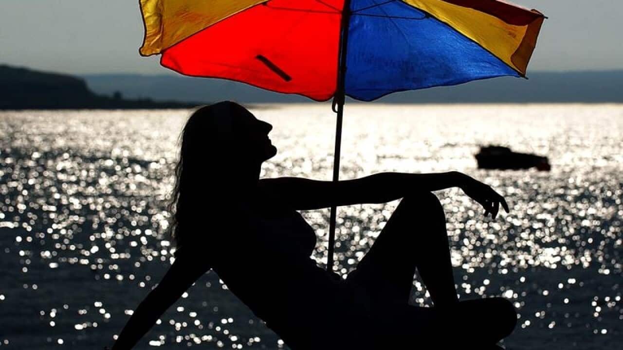 A person on holidays