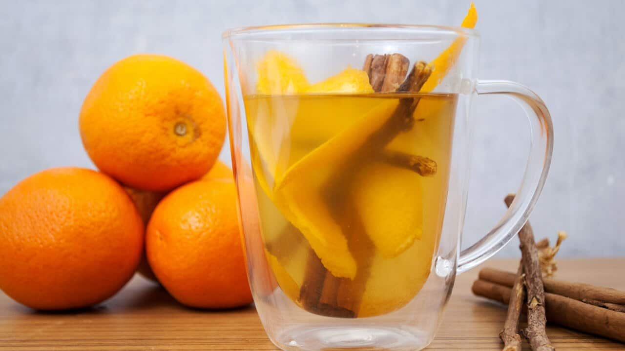 Orange licorice tea