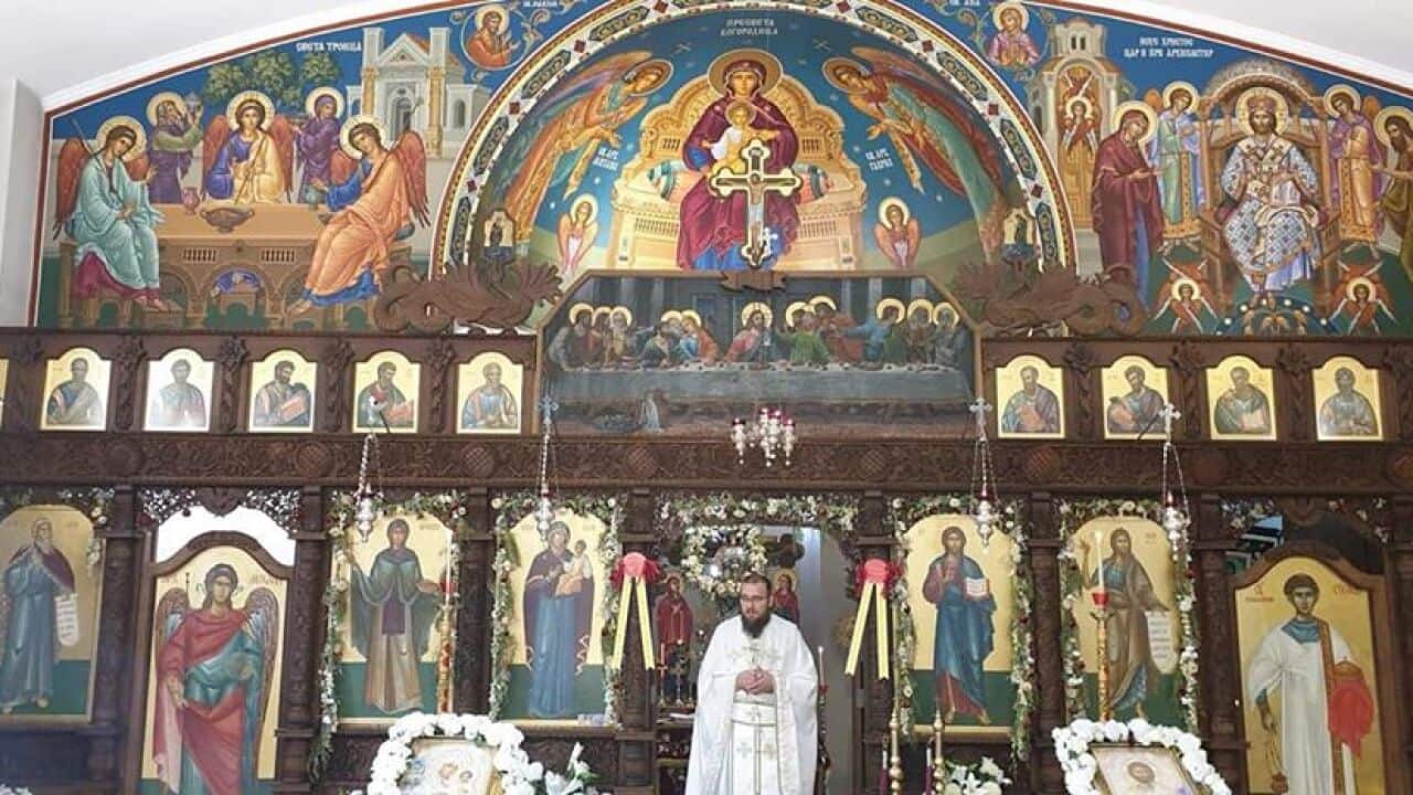 Rev.Vlado Nedeski,parish priest at the Macedonian Orthodox Church 'St.Petka' in Sydney