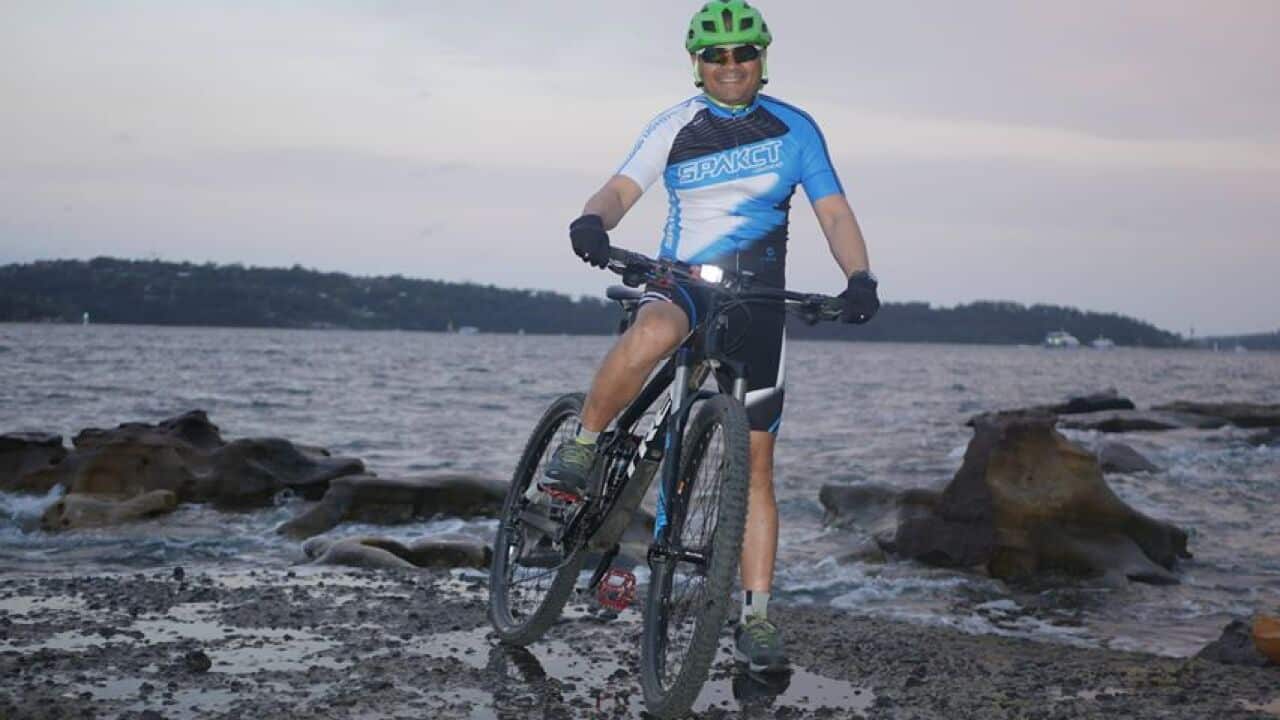 Nepali bike rider Santosh Thapa Magar