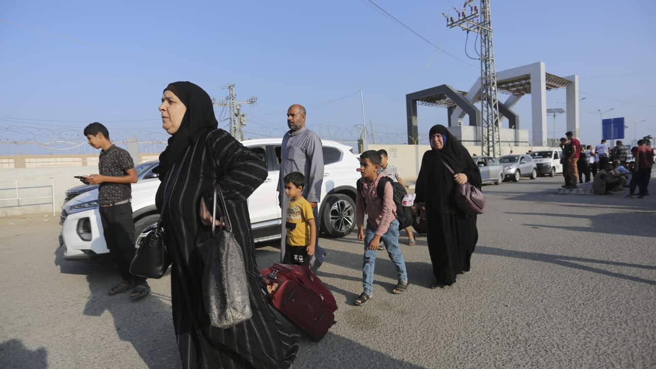 Dozens seen entering Rafah crossing from Gaza Dozens seen entering Rafah crossing from Gaza