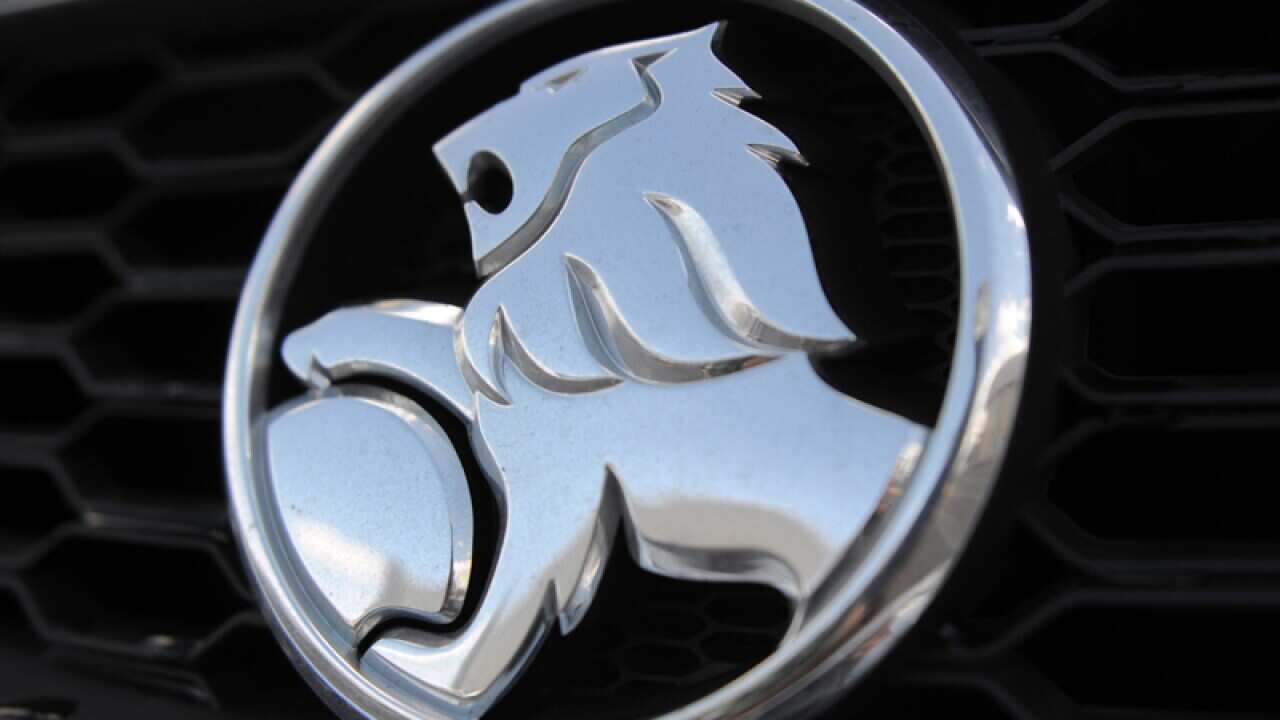 Holden car badge.