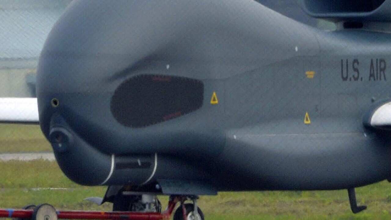 A U.S. Global Hawk surveillance drone