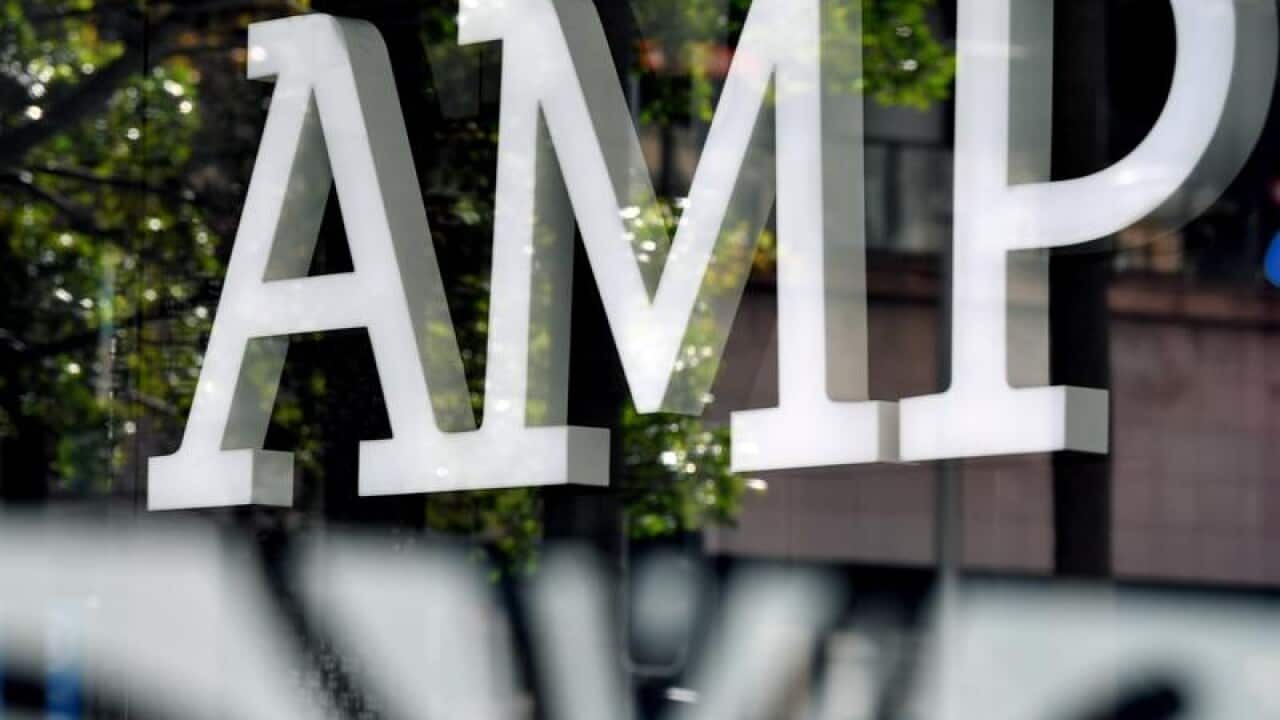 AMP Bank signage in Sydney