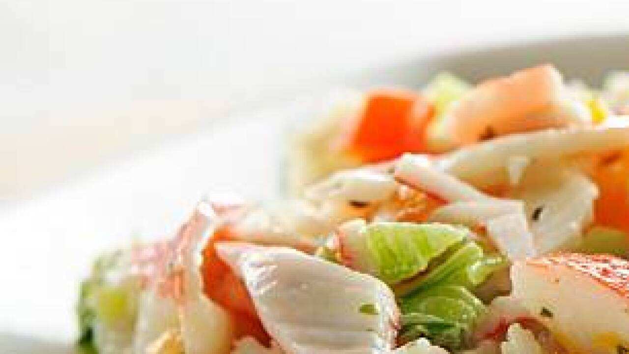 Crab meat salad