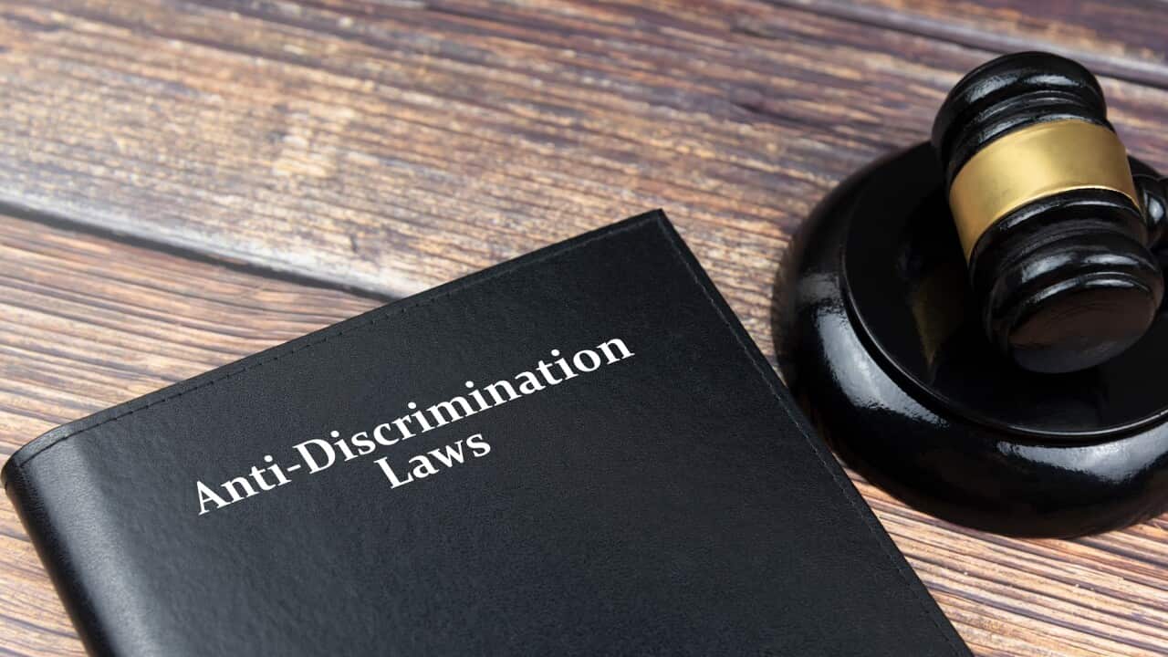 Anti Discrimination Law Book and Gavel