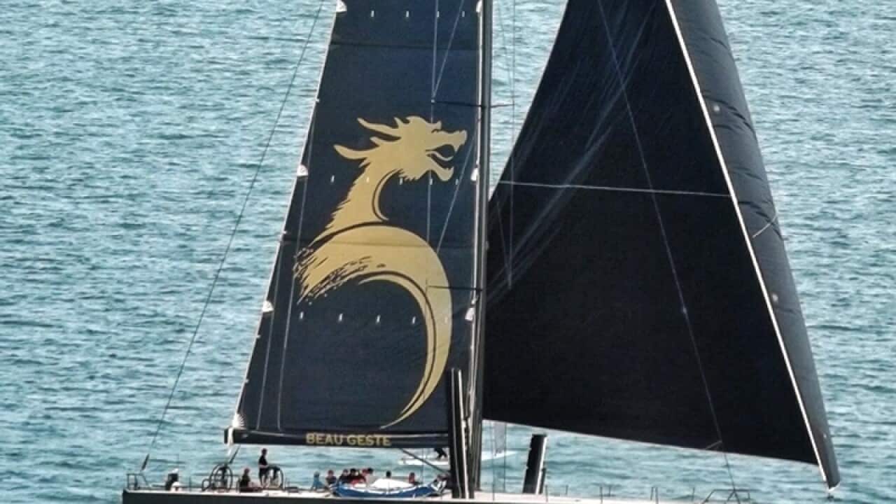 Beau Geste arriving on her maiden voyage to Sydney