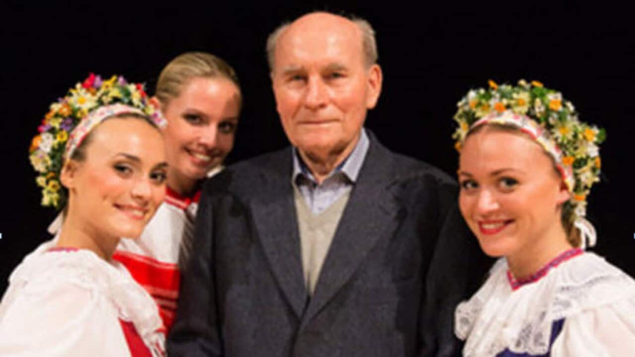 Srefan Nosal and Lucnica dancers