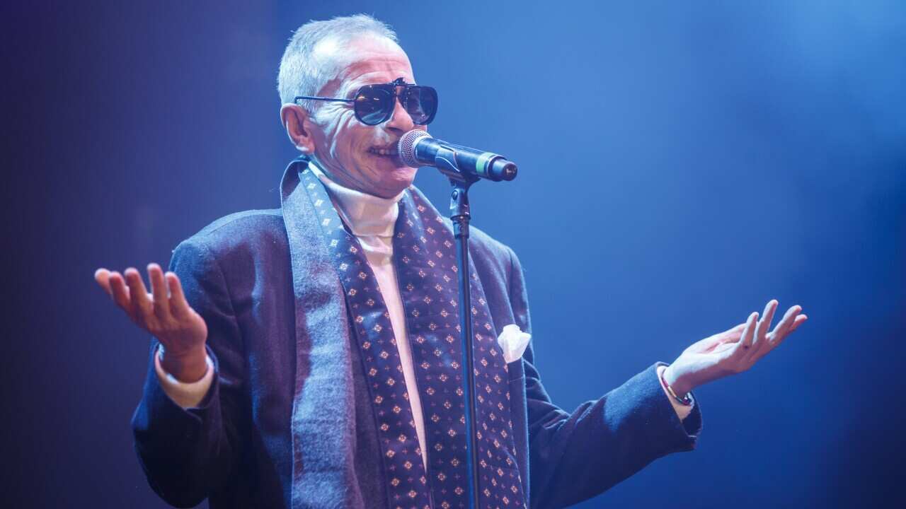 Pino D'Angio performs in concert during Yo Fui a EGB party at Palau Sant Jordi on February 9, 2019 in Barcelona, Spain.