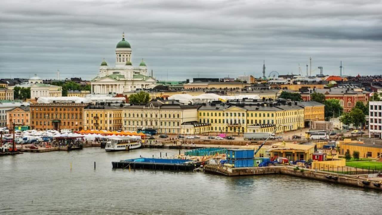 City skyline, Helsinki, Finland.